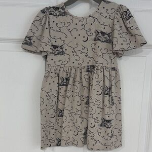Kate Quinn Grey Cheshire Cat Pattern Dress